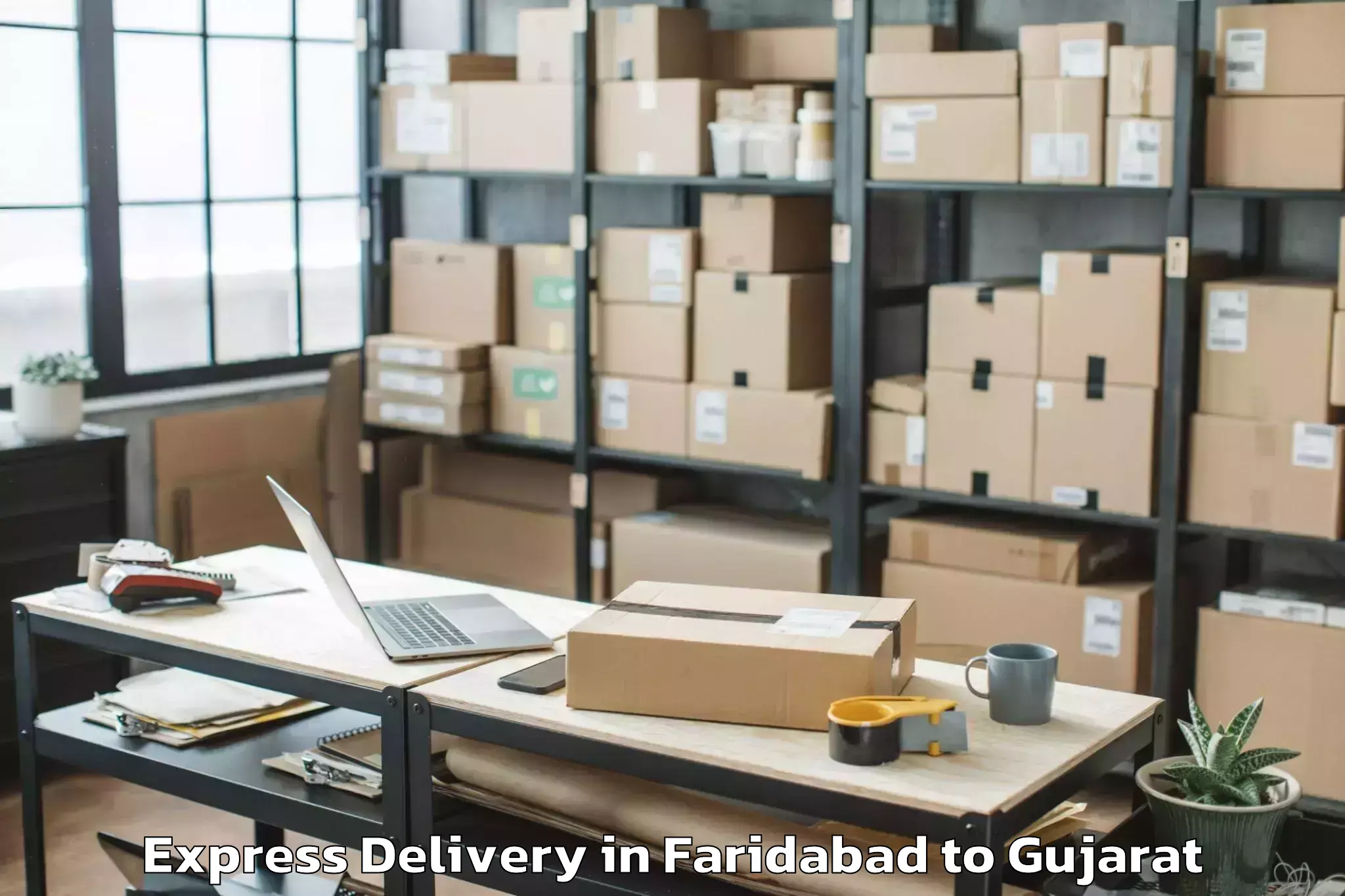 Expert Faridabad to Karamsad Express Delivery